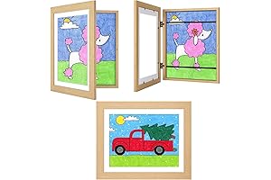 3-Pack Kids Woodgrain Art Frames - Perfect for Capturing Children's Creativity