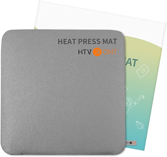HTVRONT Heat Press Mat for Cricut:29.2cmX29.2cm(11.5"x11.5")  Heat Press Pad for HTV T-shirt