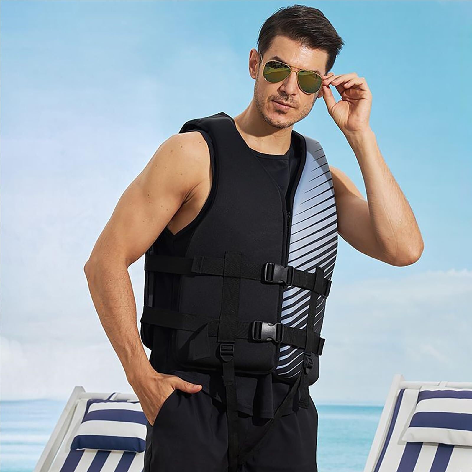 Veste de surf en néoprène pour kayak, pêche, bateau, adultes et enfants