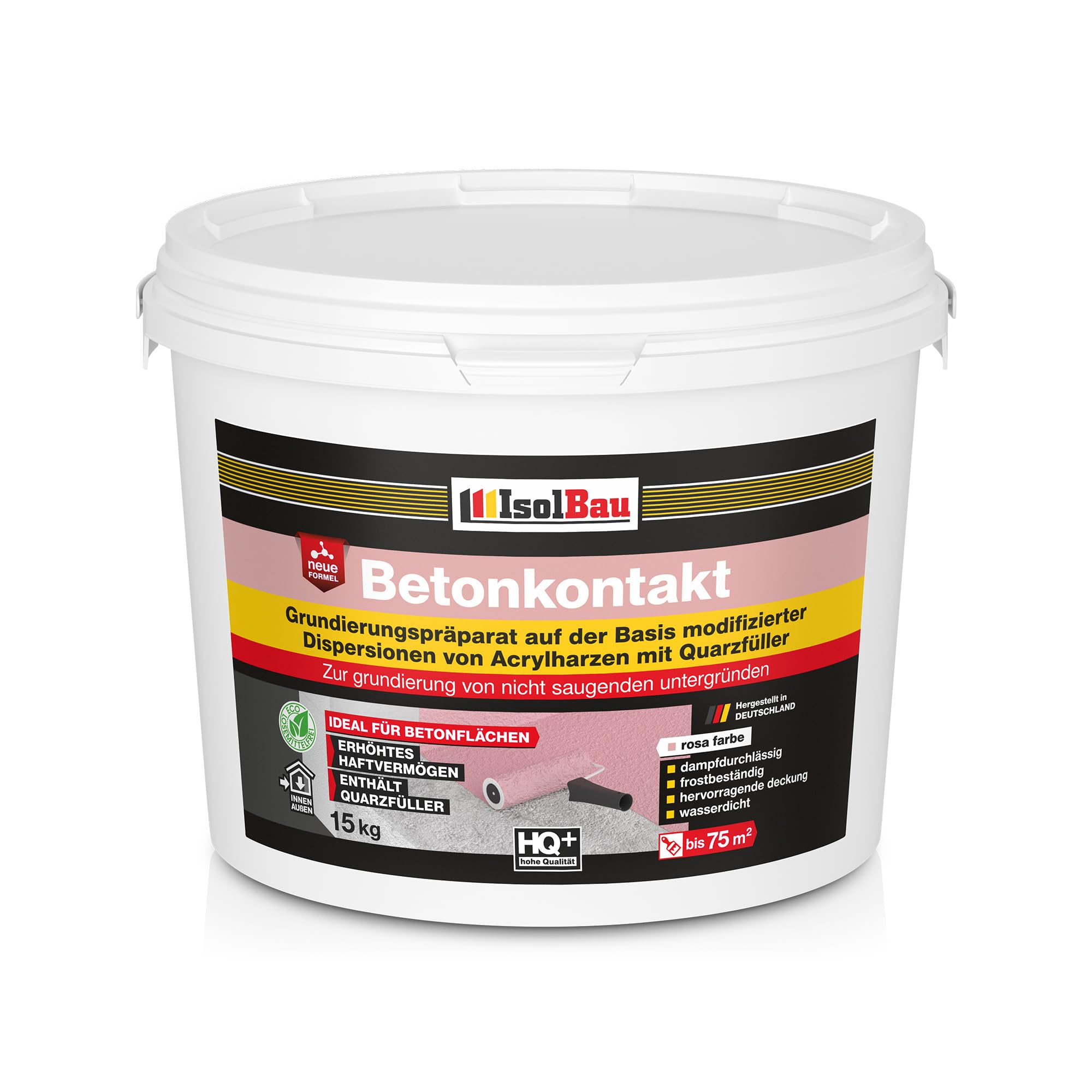 Isolbau Contact béton – 15 kg de base en béton pour apprêt de surfaces lisses en béton et béton armé