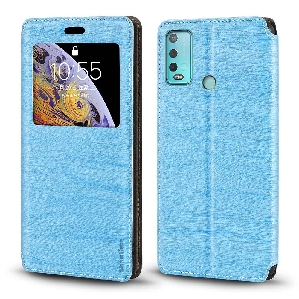 Custodia Flip In Pelle PU Per Wiko Power U20 – Con Finestra E Chiusura Magnetica – Bianco
