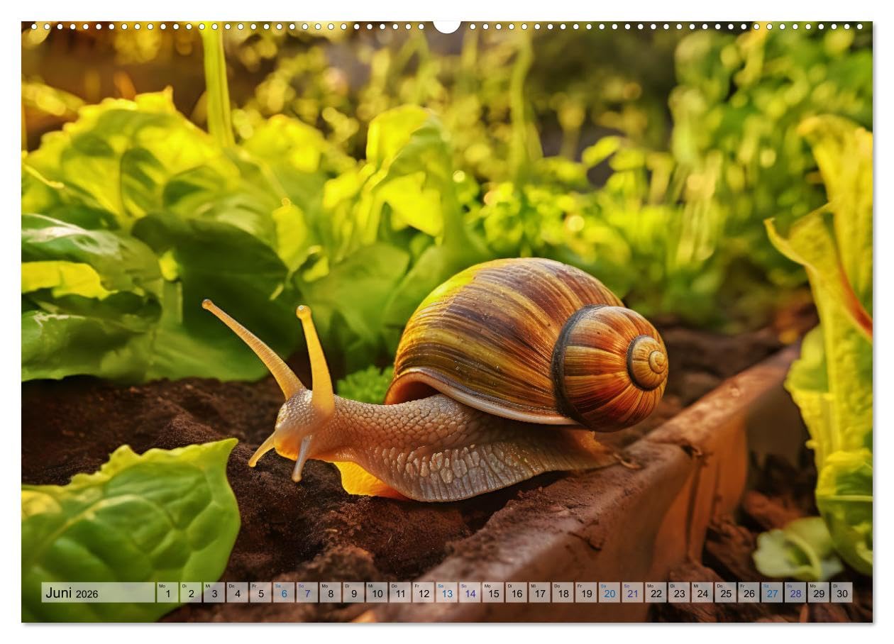 Wilde Nachbarn - Tierisches Treiben im Gartenparadies! (hochwertiger Premium Wandkalender 2026 DIN A2 quer), Kunstdruck in Hochglanz: Spaß im Grünen - Tiere auf Tour im Garten! (CALVENDO Tiere)