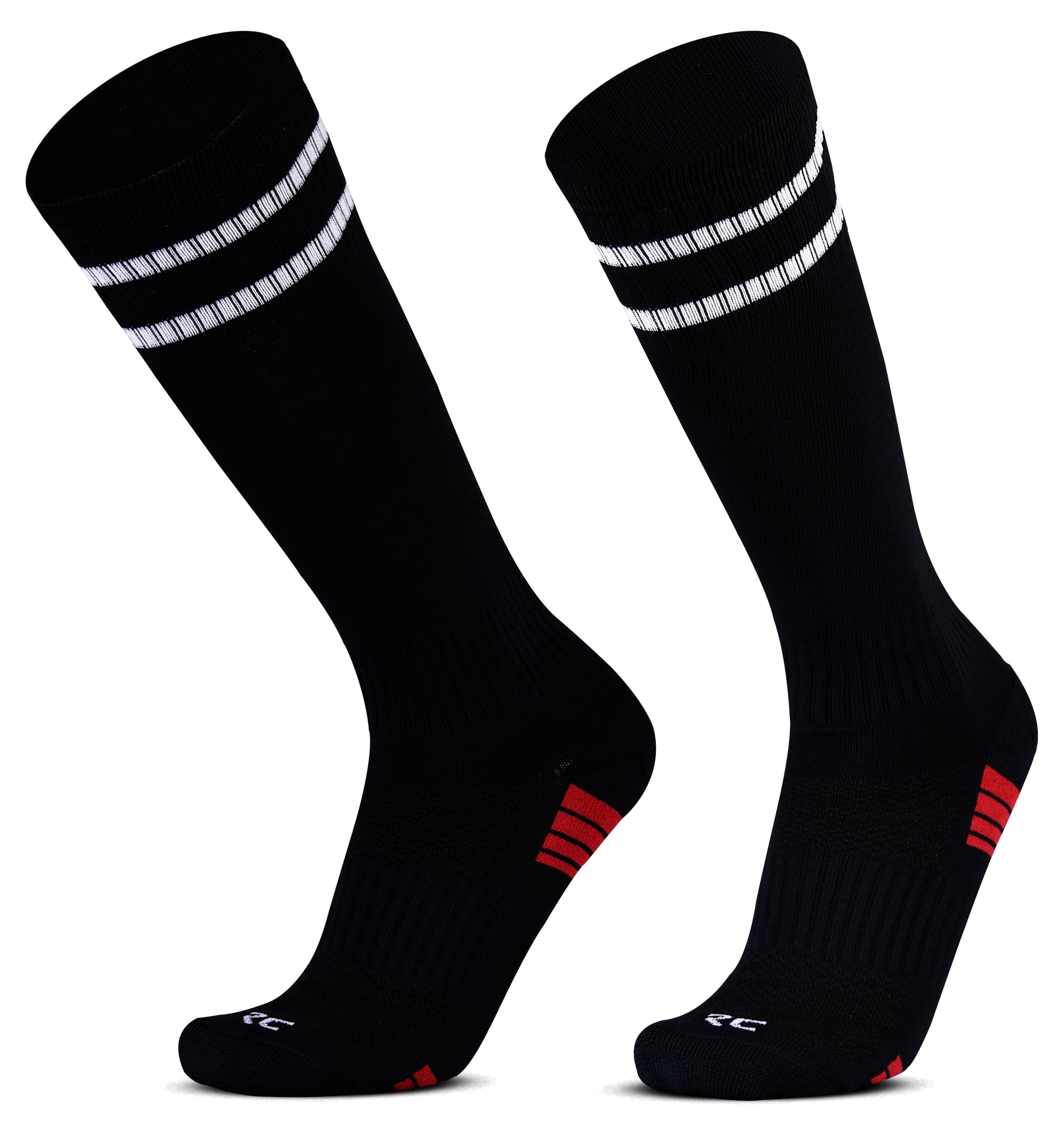 Football Socks -Knee High Unisex, Cushioned Sole, Hi-Performance, Soft & Breathable,Ventilated,Moisture Wicking,Anti-Odour,Football/Soccer Socks For Kids to Adults-Pack of 1 Pair
