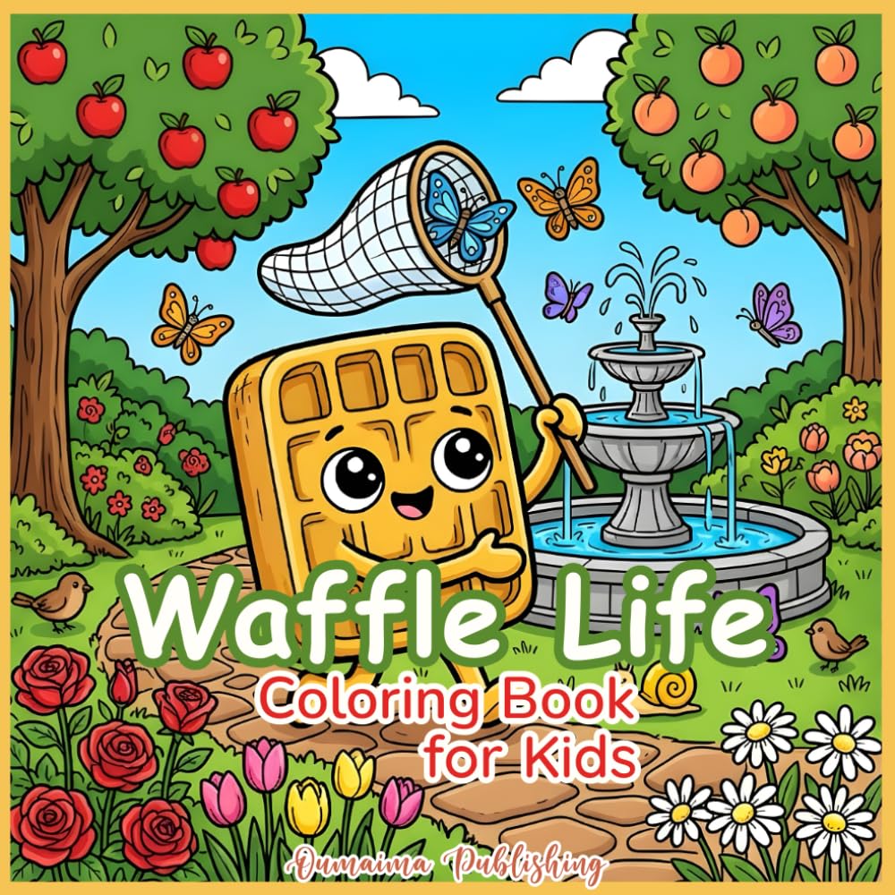 Waffle Life Coloring Book for Kids: Waffle-Themed Coloring Book for Kids (Sweet Treats Life)