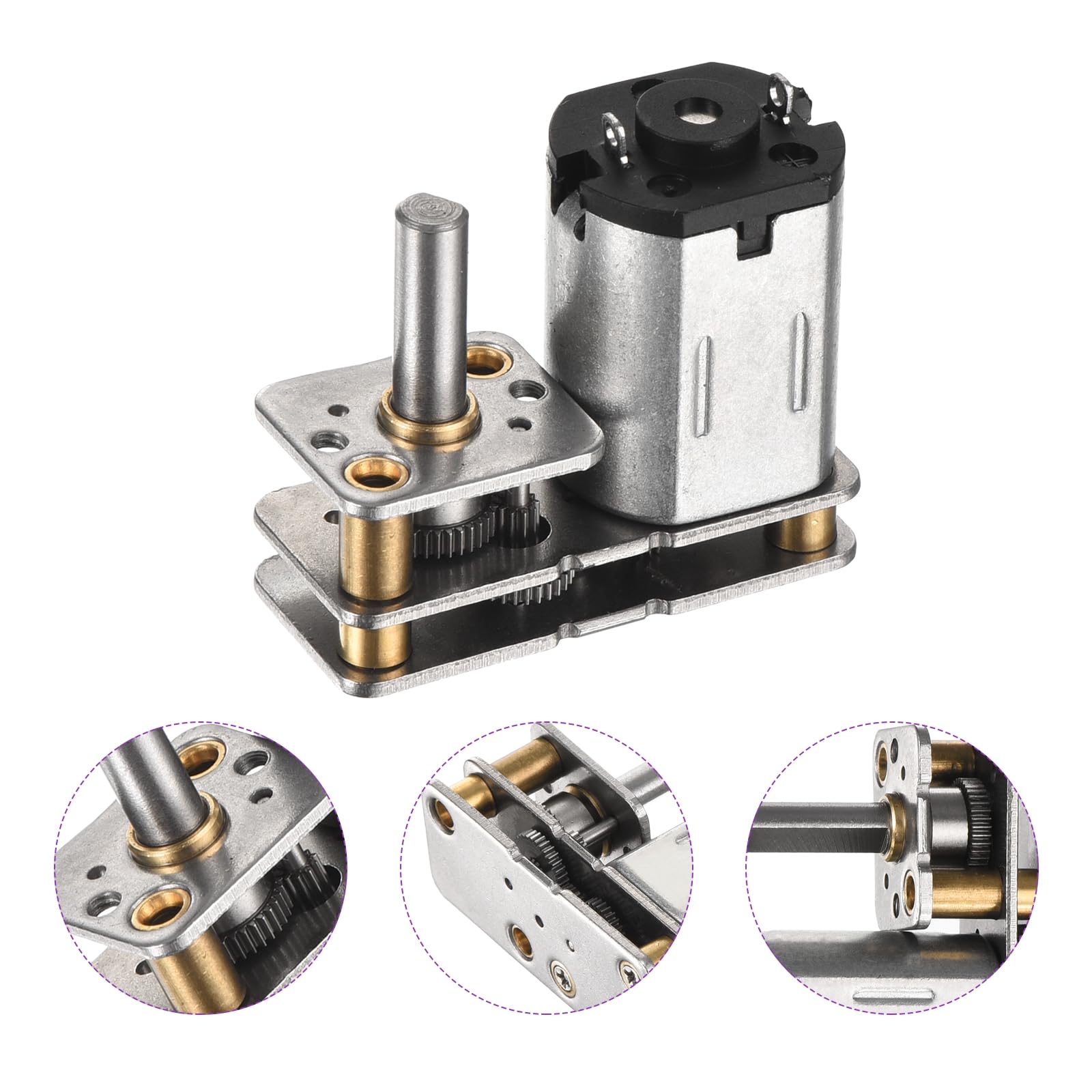 DMiotech 3V 1000RPM Rated Torque 0.3 Output Shaft Length 10mm Micro DC Speed Reduction Motor Mini Metal Gearbox Motor for RC Car Robot Model DIY RC Toys Engine - Image 4