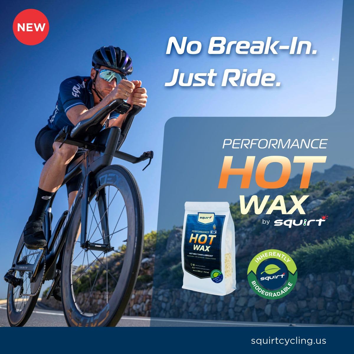 Squirt Cera caliente de rendimiento para cadenas de bicicleta