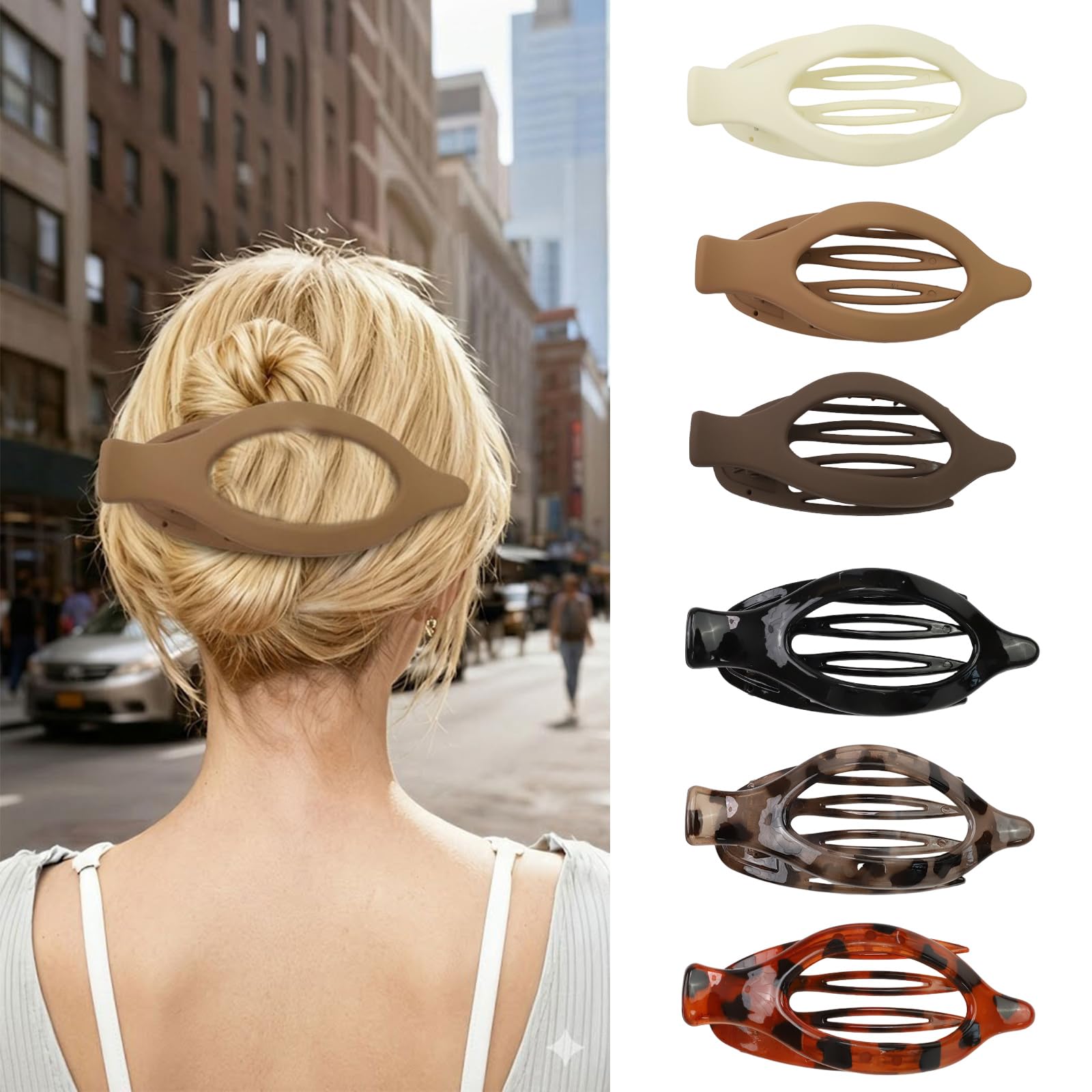 French Claw Clips - 4 Pack Matte Hair Clips -13 French Claw Clips - 4 Pack Matte Hair Clips -13