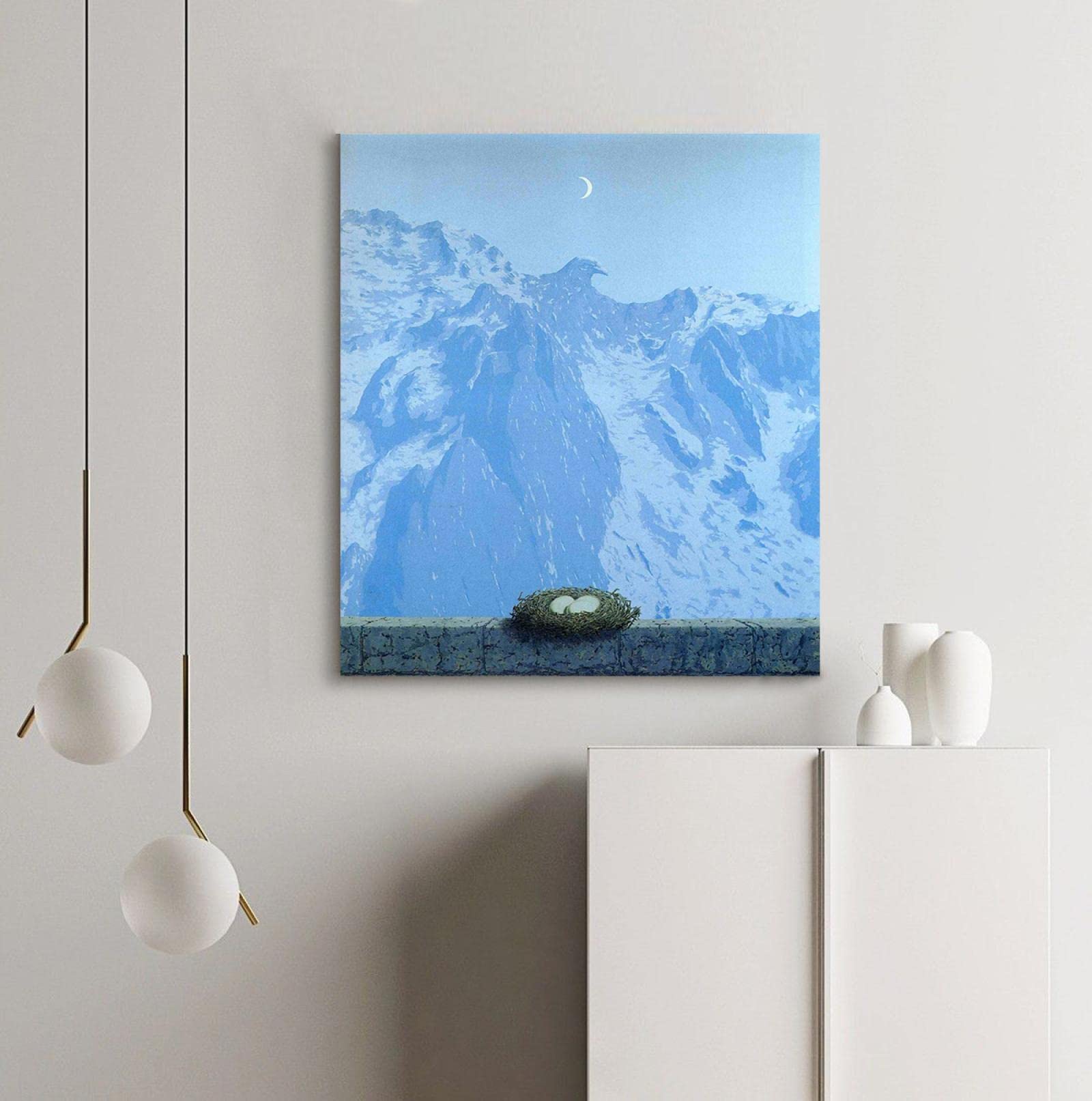 Amazon.co.jp: ルネ・マグリットによるドメイン抽象絵画アートプリント  