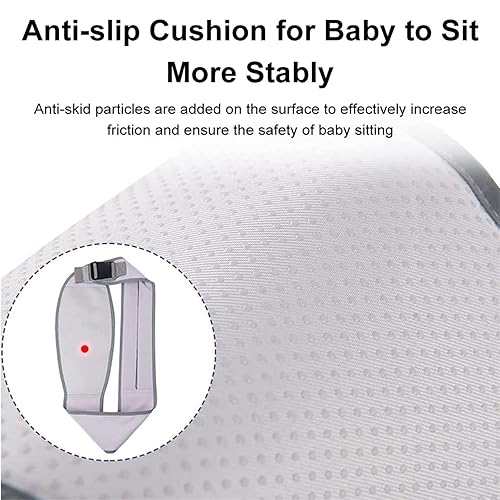 Miniatura 6 de Portabebés portátil, ergonómico, ajustable, correas acolchadas separadas, suaves y transpirables, para bebés y niños pequeños de hasta 55 libras,