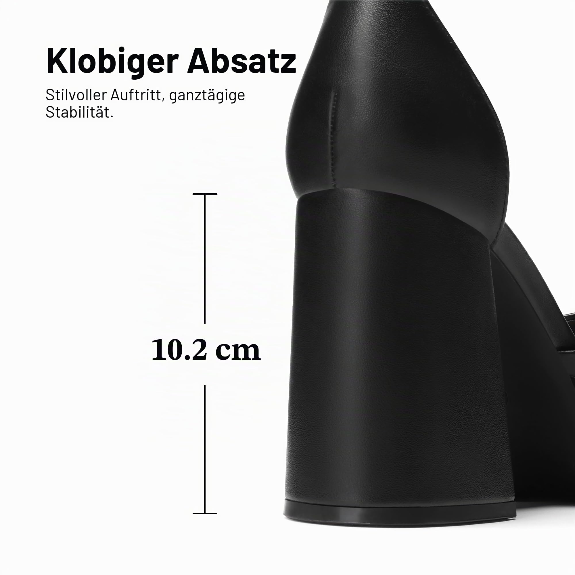 DREAM PAIRS Damen Blockabsatz Plateau High Heels Pumps Schuhe