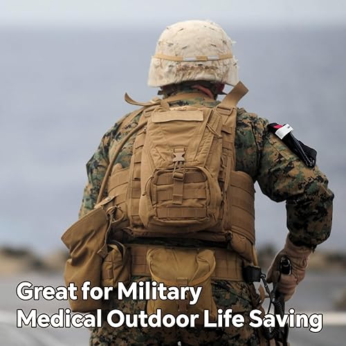 Miniatura 6 de Torniquetes Torniquetes de primeros auxilios Control táctico de hemorragia para salvar vidas,Operación de una sola mano del vendaje hemostático