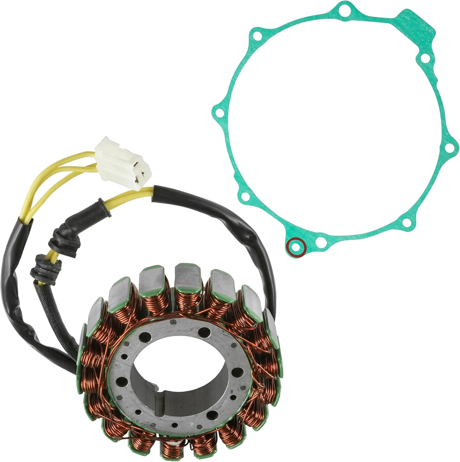 Caltric Stator and Gasket Compatible With Honda VTR1000F Superhawk 1000 1998 1999 2000 2001 2002 2003 2004 2005