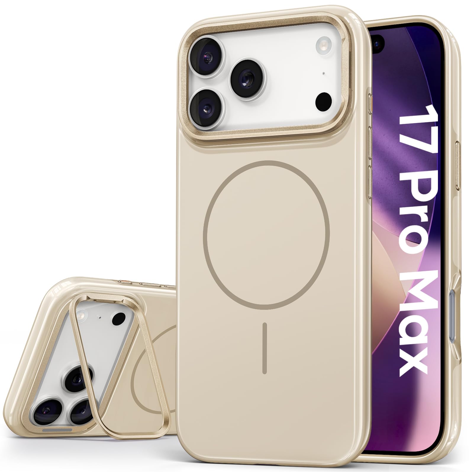 Amazon.co.jp: Vihibii iPhone 17 Pro Max ケース スタンド付き