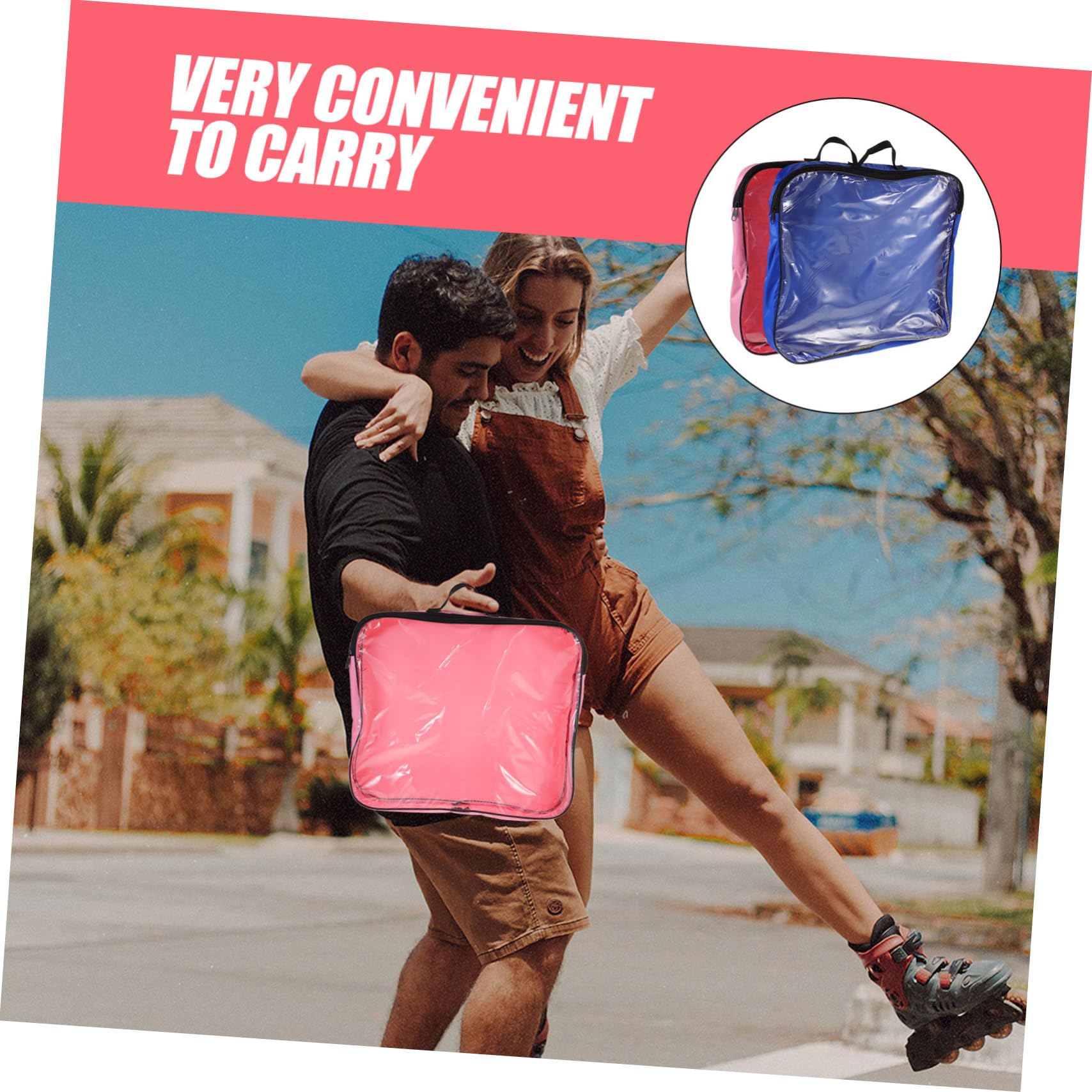 YARNOW Borsa Per Pattinaggio A Rotelle Zaino Da Skateboard Borsa Per Il Trasporto Dei Pattini A Rotelle Ragazzo Borsa Da Pattinaggio Trasportare Coperture Borse In Pvc