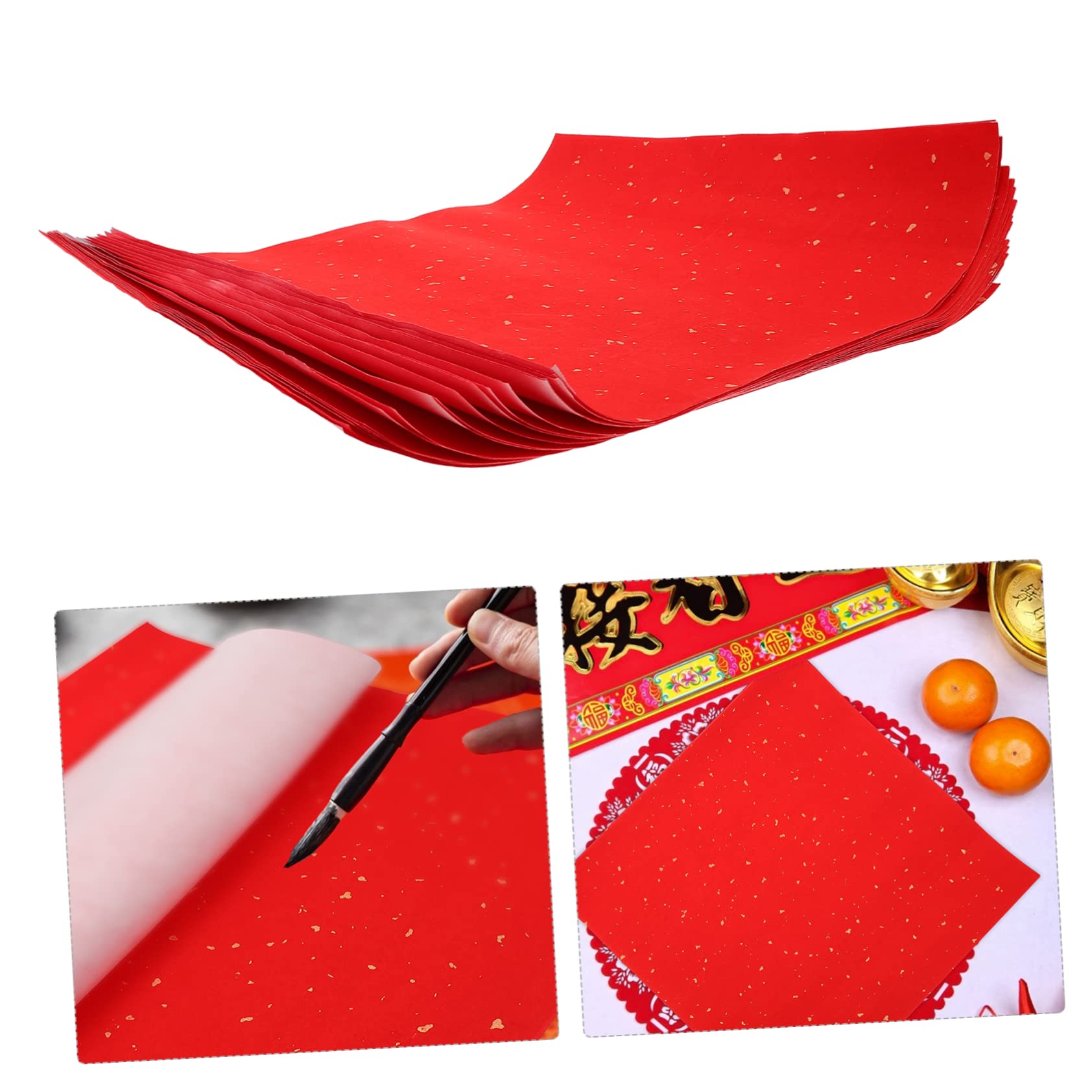 240feuilles Papier De Fu pour Printemps De Papier à Écriture pour Décorations De Fête Et Écriture Traditionnelle Épais Et Naturel Lot