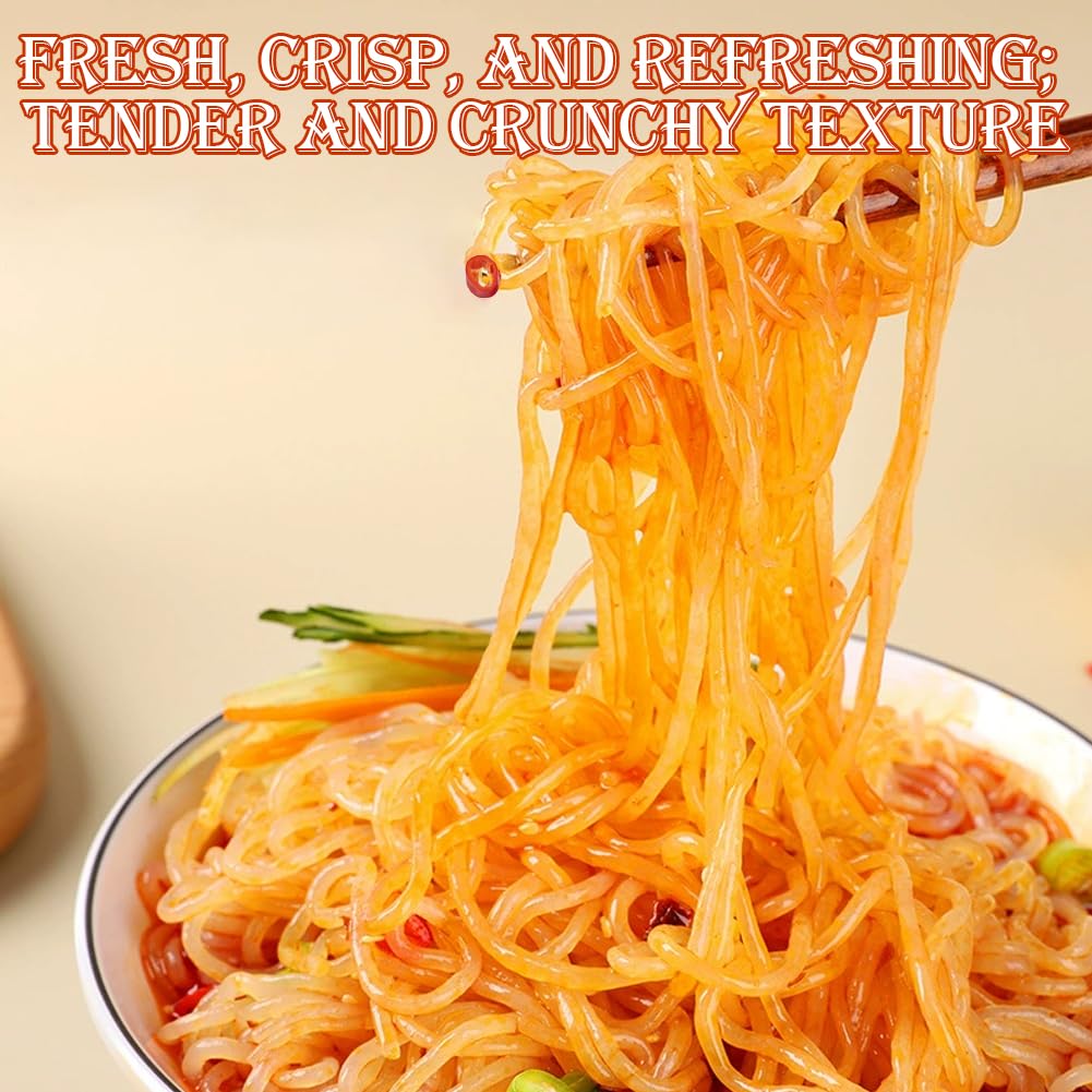 DAMAICHUHAI Shirataki (Spaghetti di Konjac) Secchi – 400g, Noodle a Zero Calorie, Senza Glutine e Senza Carboidrati, Ricchi di Fibre, Perfetti per Diete Low-Carb e Keto