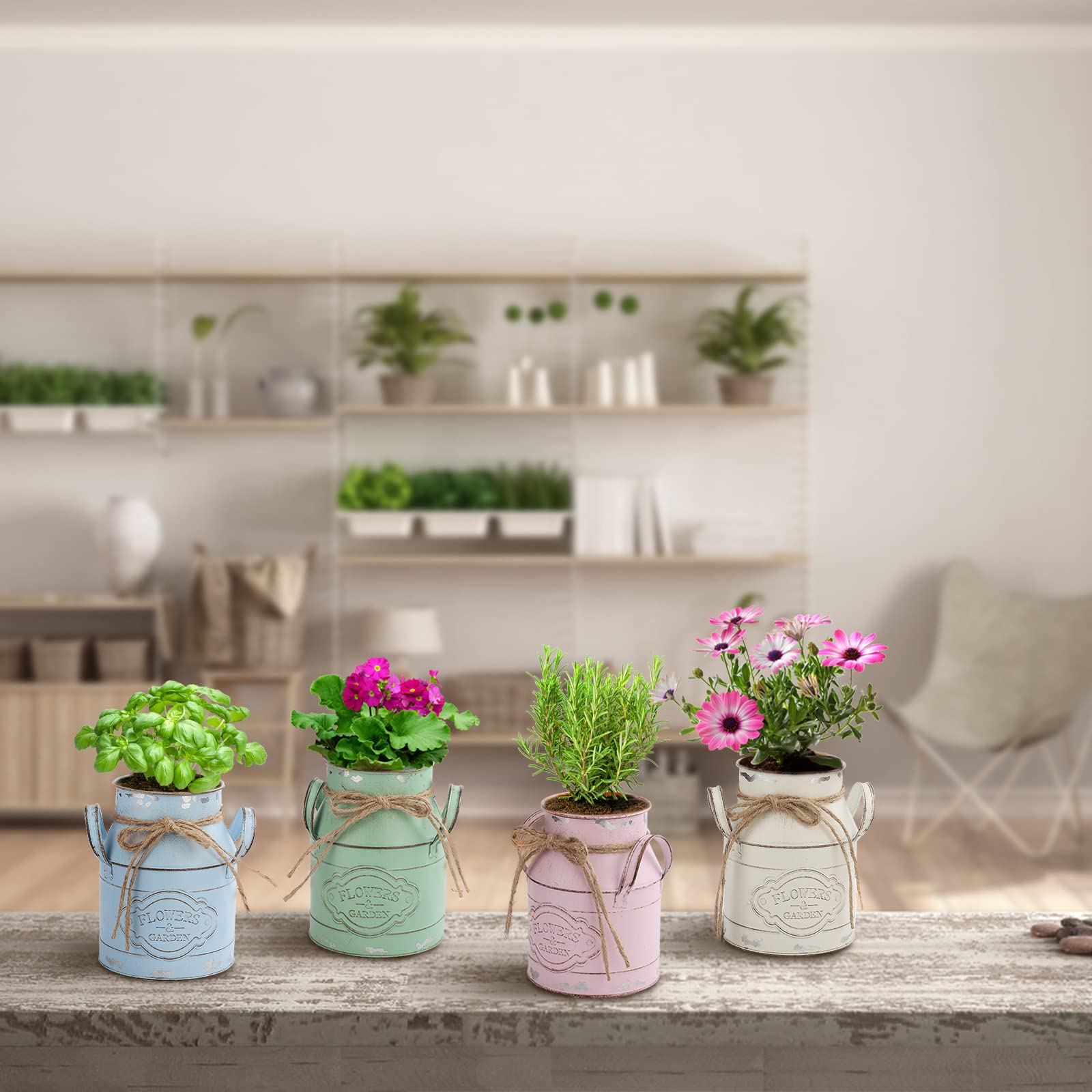 花器　合金 Amazon.co.jp: keebgyy ヴィンテージメタルフラワー花瓶、メタルミルク