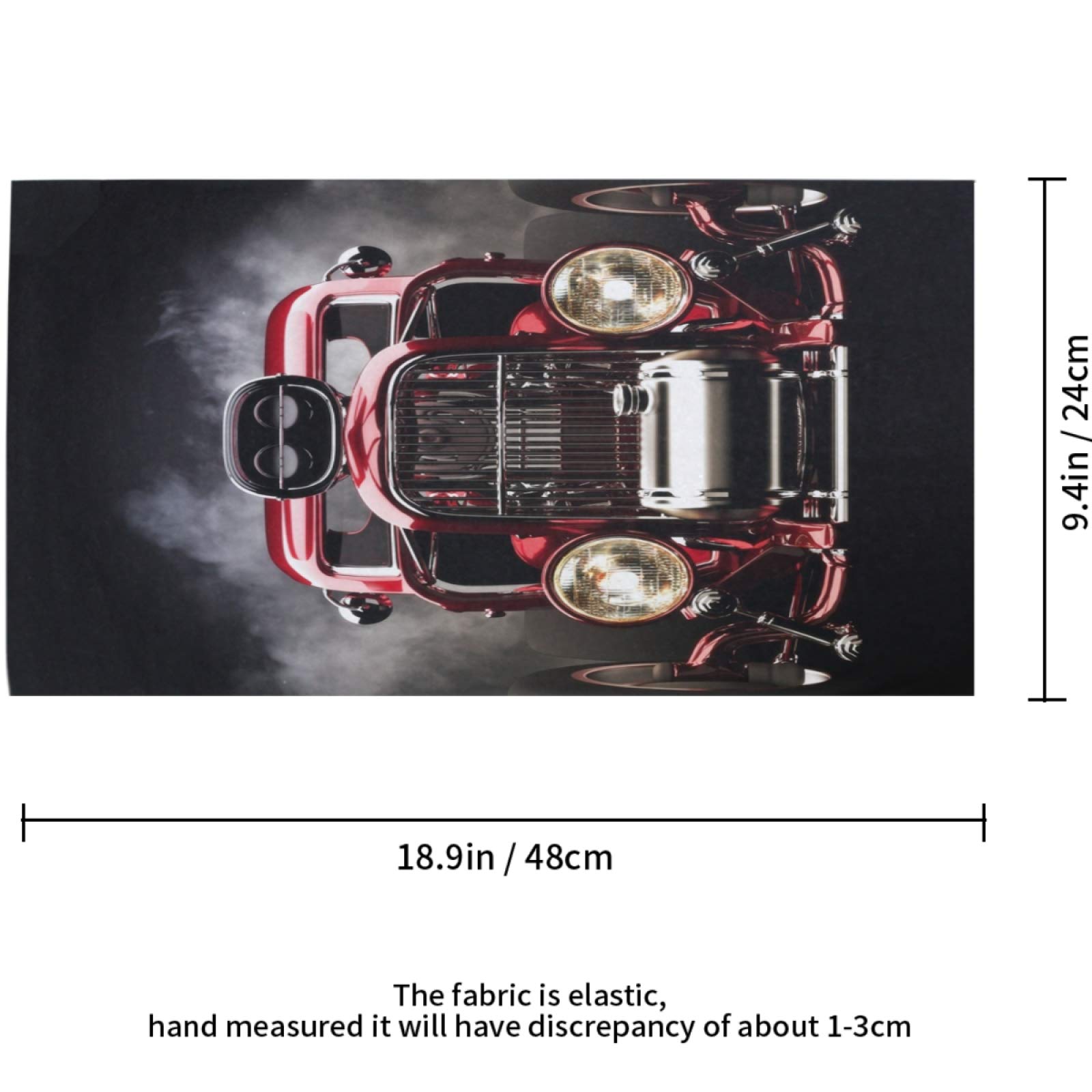 visesunny Seamless Bandana Neck Gaiter Hot Rod with Smoke 3D Print Headband Headwear Sports Tube UV Scarf for Workout Yoga Running Hiking Riding Multi