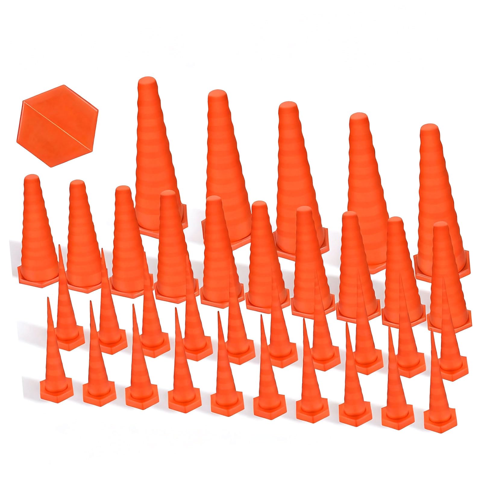 Lot de 35 accessoires pour pistolets à colle en silicone, y compris les grosses, moyennes et pointes, durabilité améliorée, pointes de colle réutilisables et stables