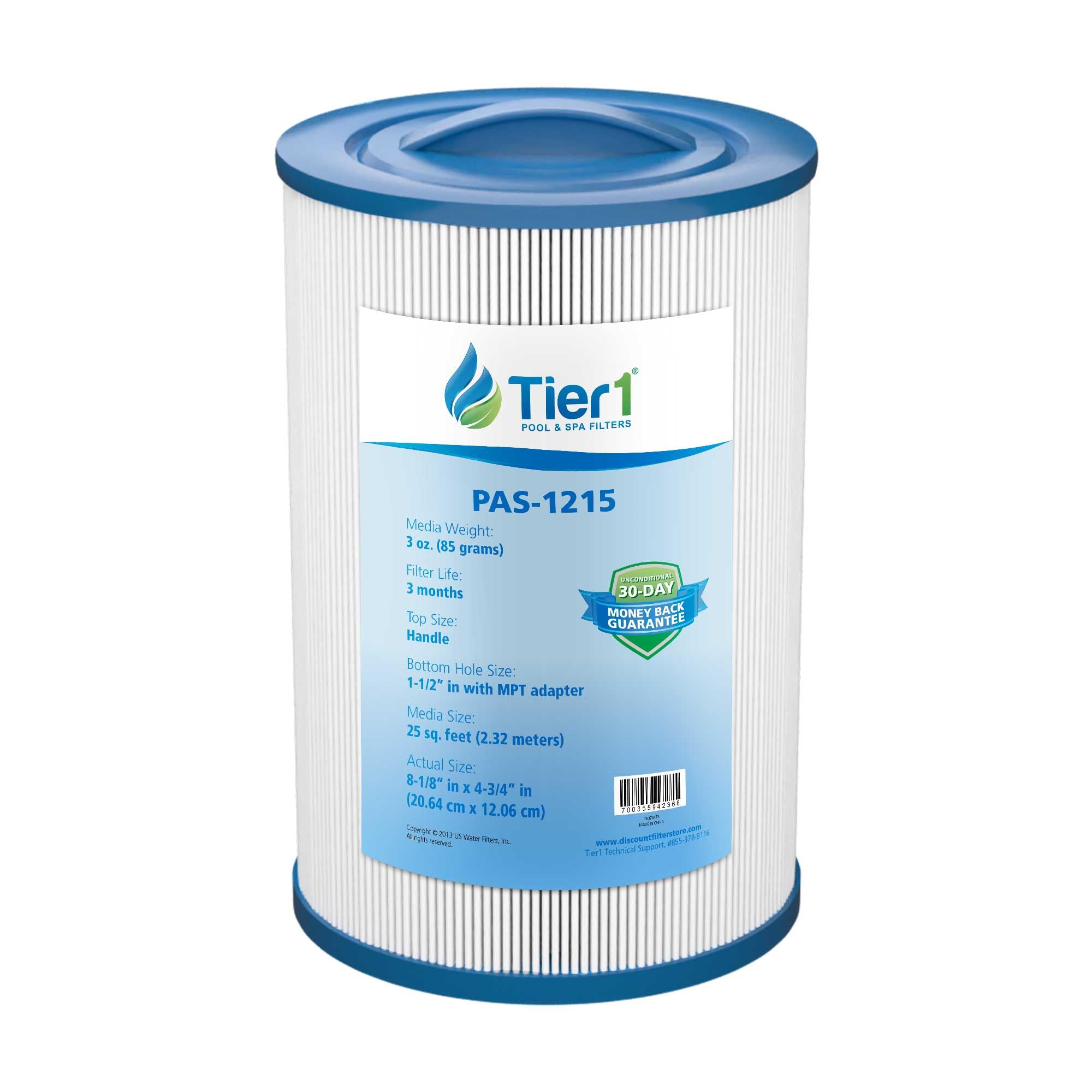 Tier1 Pool & Spa Filter Replacement for Dream Maker, Pleatco PDM25 - With Interchangeable Bottom Fitting - Pleated Water Filter Cartridge to Reduce Contaminants