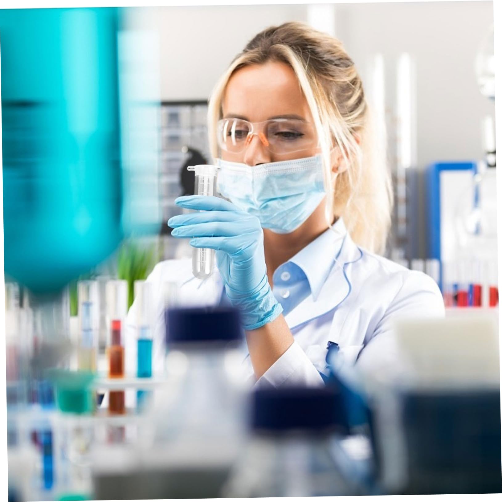iplusmile Provette per Centrifuga in Plastica da 10 Ml Scala Graduata, 200 Pezzi, per Esperimenti di Misura e Uso Artigianale in Laboratorio