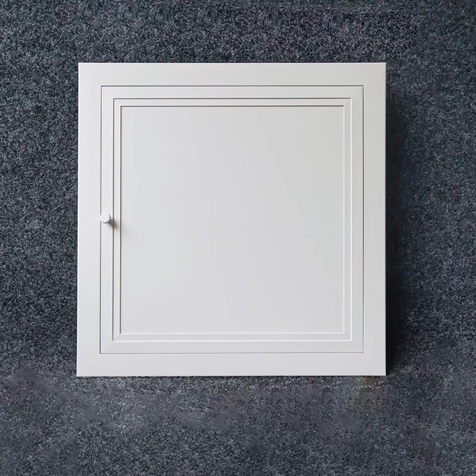 Jievmrs White Metal Access Panel for Dryway, Laundry Chute/Outdoor Kitchen Plumbing Access Door, Flush Mounted Electrical Panel Cover Access Hatch(15x20cm(6x8in))