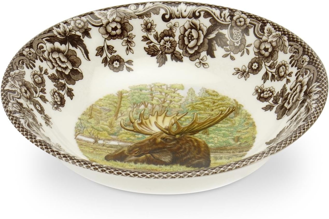 Spode Woodland Majestic Moose Cereal Bowl