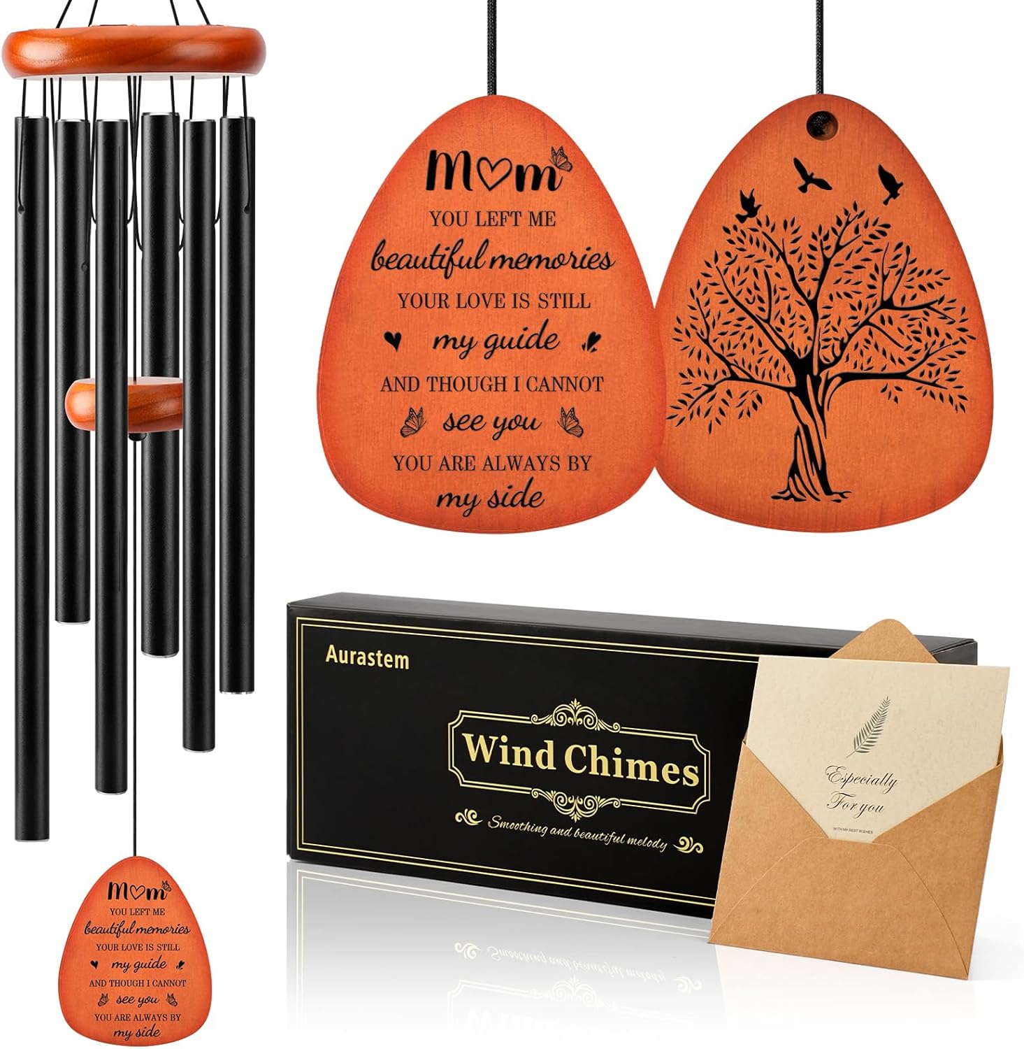 Memorial Gifts for Loss of Dad, 32" Memorial Sympathy Wind Chimes for Loss of Father, Sympathy/Bereavement/Remembrance Gifts for Loss of Father Dad