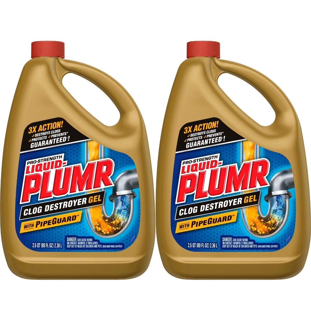 Buy LiquidPlumr ProStrength Full Clog Destroyer Plus PipeGuard, 80