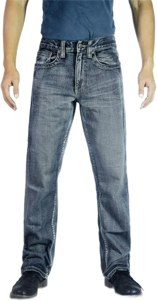 Flypaper Men’s Fashion Bootcut Blue Jeans Regular Fit Mens Work Pants