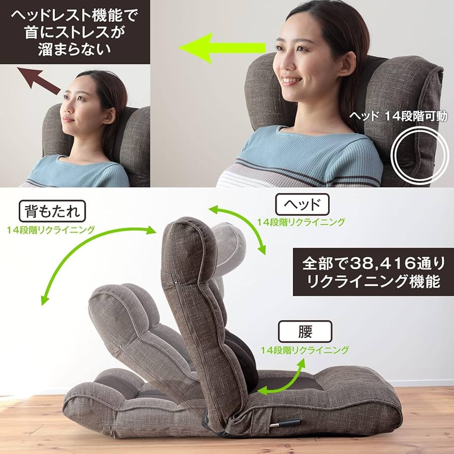 腰の神様がくれた座椅子【第4弾】レバー操作タイプ 在庫限り】腰の神様がくれた座椅子 【第4弾】ストレスfreeな