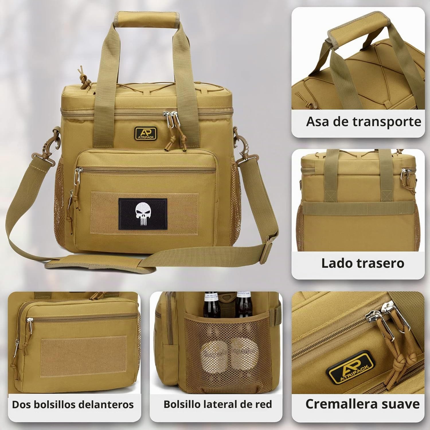 Fiambrera para Hombre, Bolsa Táctica 22L Almuerzo para El Trabajo
