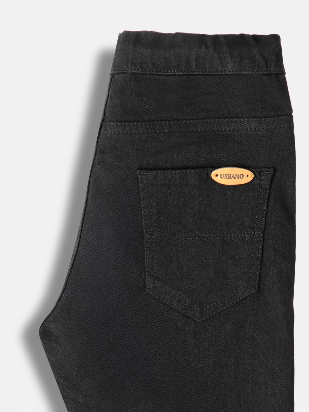 Urbano Juniors Boy's Black Slim Fit Stretchable Jogger Jeans (junhpsjoggerboy-black-9-10) 3