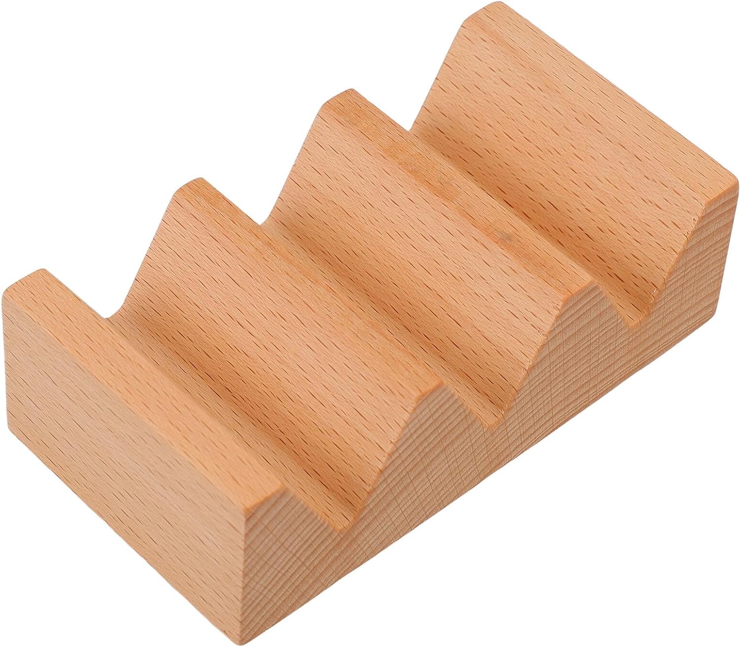 3 Grid Wooden Sushi Taco Holder Stand for Serving Japanese Food