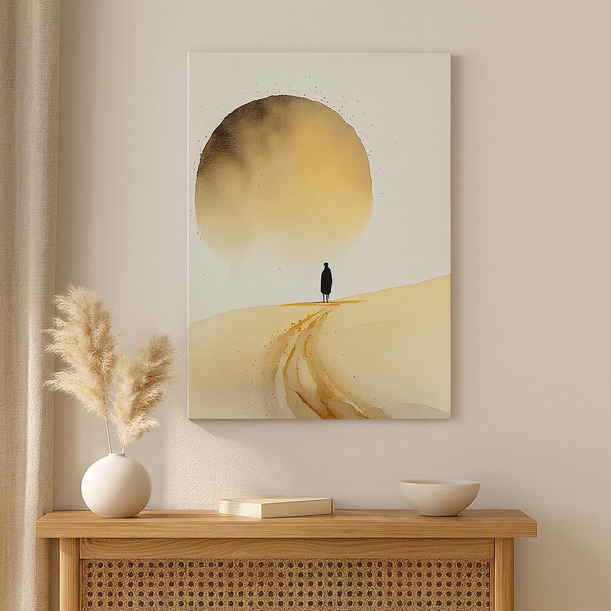 Cuadro Decorativo 70x100 cm Moderno Vertical Personas Paisajes - 6170 | Cuadro sobre Lienzo Grande Arte mural Decoración del Hogar Salón Dormitorio Cocina sobre Lienzo Cuadros de Pared Estilo