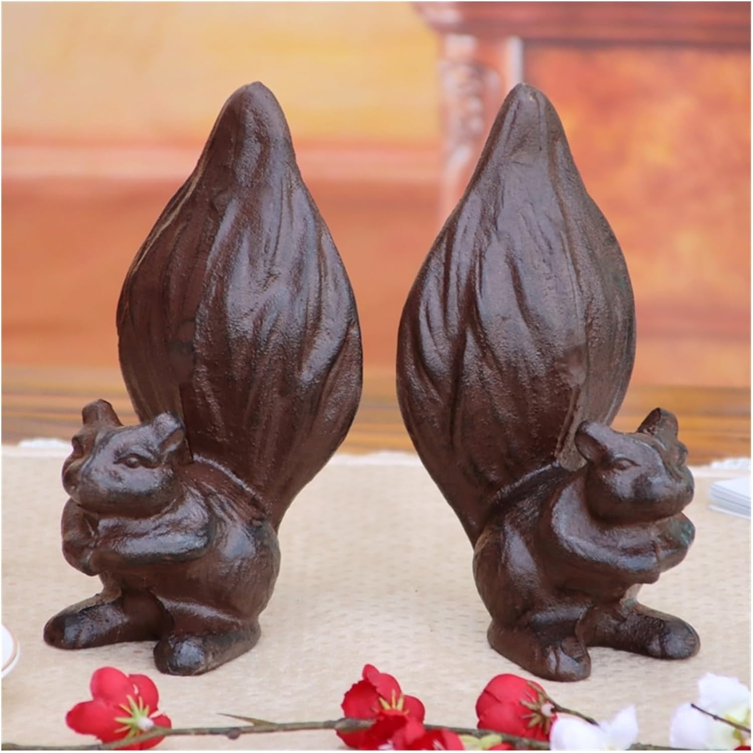 Bookend Support Bookend Unique Cast Iron Decor Book Ends to Hold Heavy Duty Books Vintage Antique Home Living Room Library Office Shelf Bookends