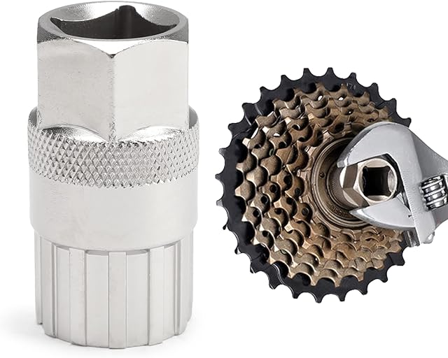 Bicycle Freewheel Remover Tool Mountain Bike Freewheel Cassette Lockring Bottom Bracket Repair Cycling Removal for Shimano Sunrace Sram Dnp 6,7,8,9,10,11speed Freewheel