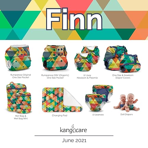 Miniatura 6 de Kanga Care Cambiador reutilizable absorbente e impermeable de 24 x 15 pulgadas, Finn