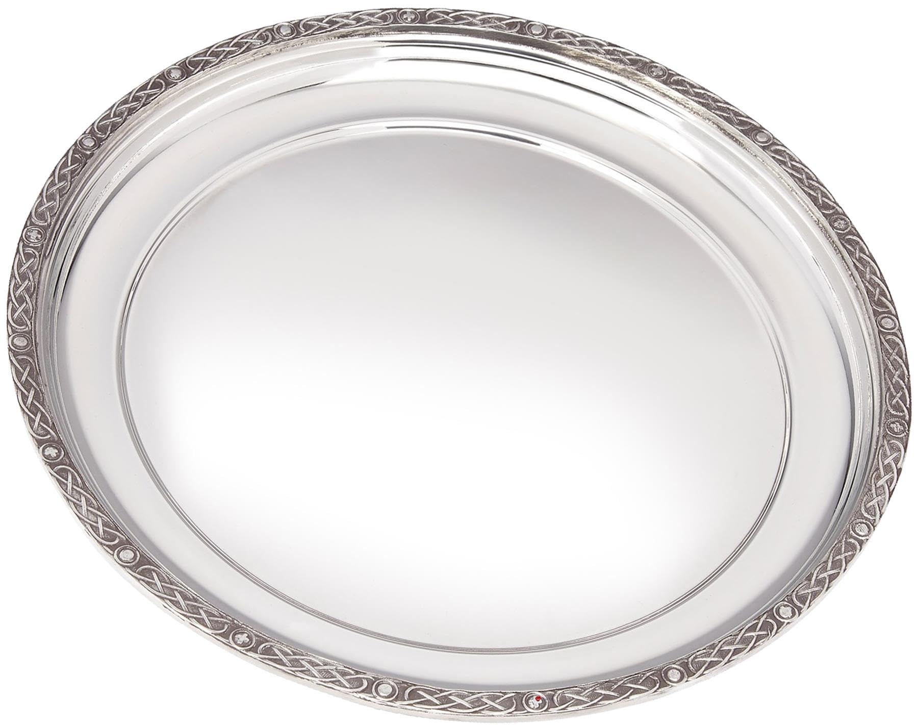 Plateau étain celtique I LUV LTD de 240 mm avec jante gravée et finition brillante