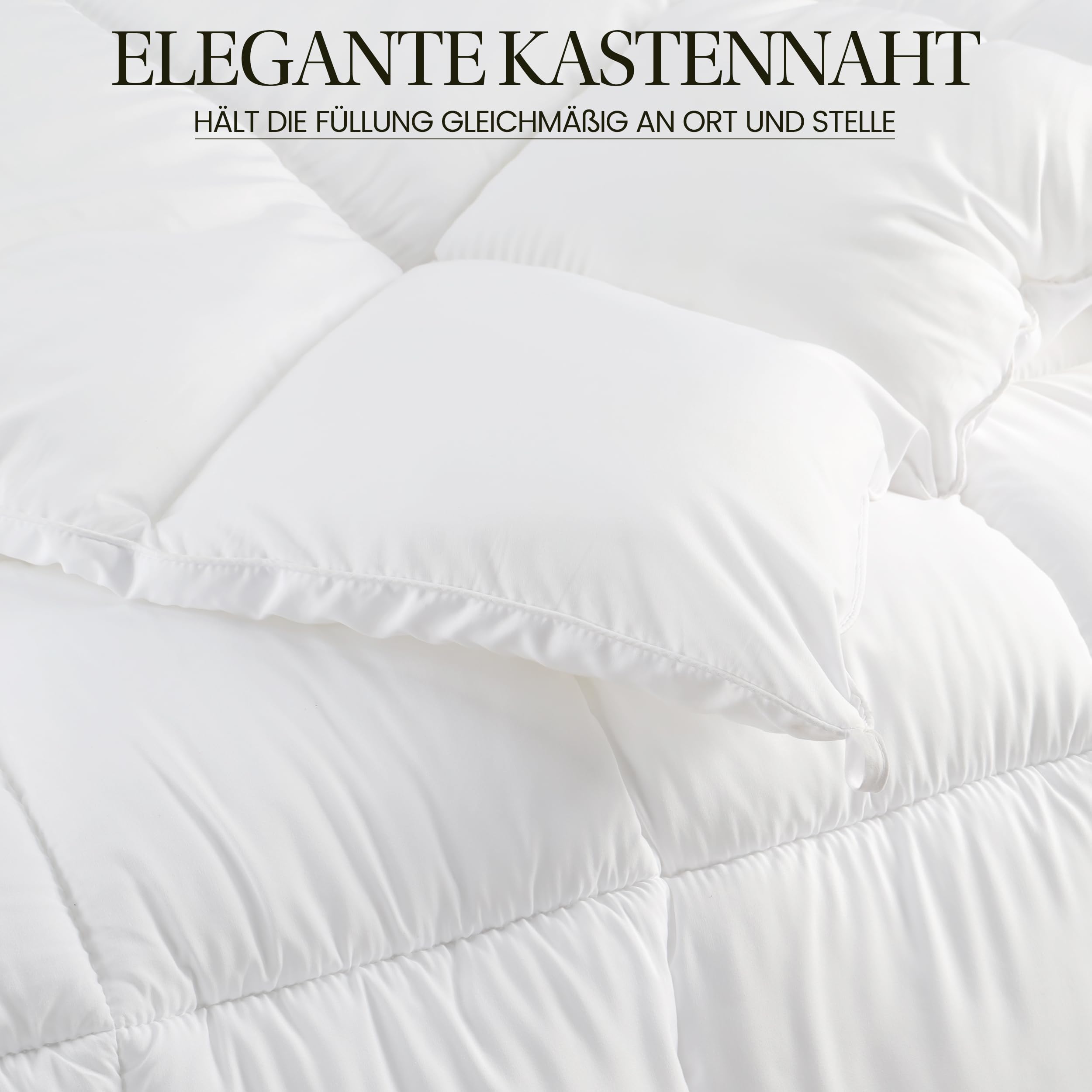 Utopia Bedding Invernale Piumone - Piumino Letto Matrimoniale - Trapunta Matrimoniale 100% Microfibra in Fibra Cava (Bianco, 230 x 220 cm - 350 gsm)