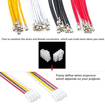 スパークプラグ 3個セット 4ピンコネクタ Amazon | Keszoox Jst VH 3.96mm 4ピンコネクタソケットキット