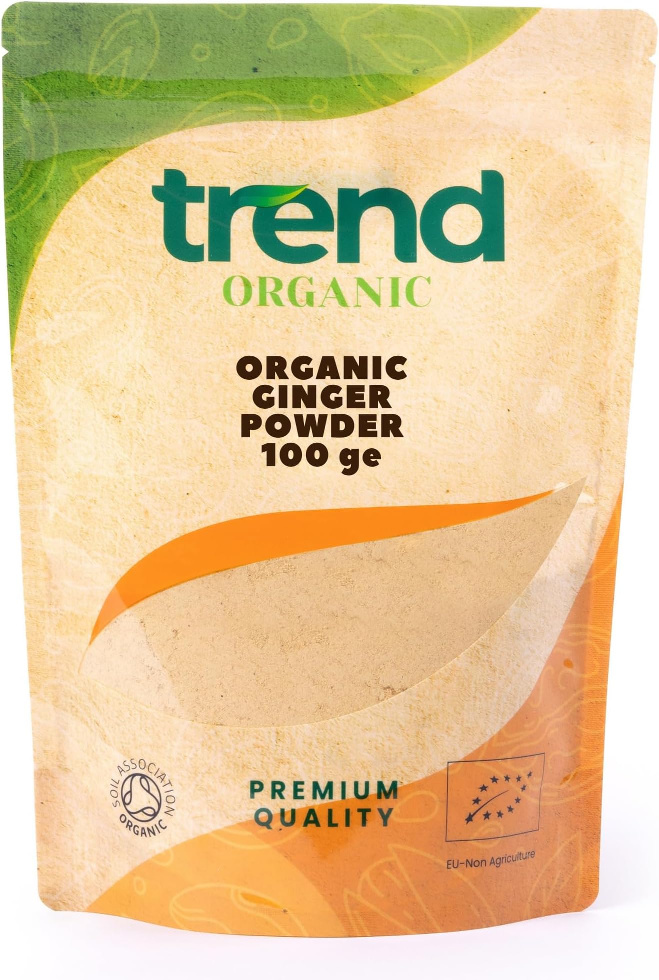 Ginger Powder, 100g - Aromatic Bliss Ideal for Cooking, Baking, and Herbal Tea, Certified Organic, Vegan, Sustainably Sourced, Non-GMO, No Additives No Preservatives, Raw