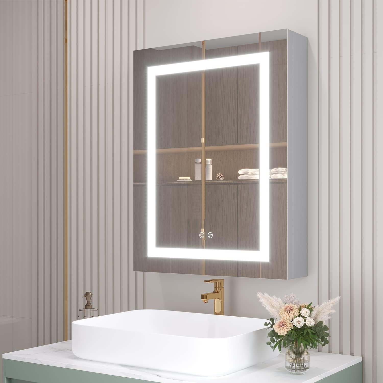anti fog medicine cabinet