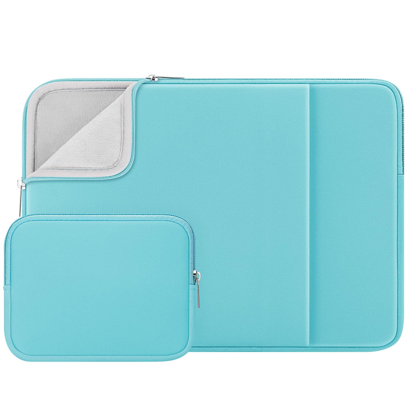 RAINYEAR 15 Inch Laptop Sleeve Protective Case Soft Cover with Front Pocket & Accessories Pouch, Compatible with 15.4" MacBook Pro/Air M2 M3 M4 M5