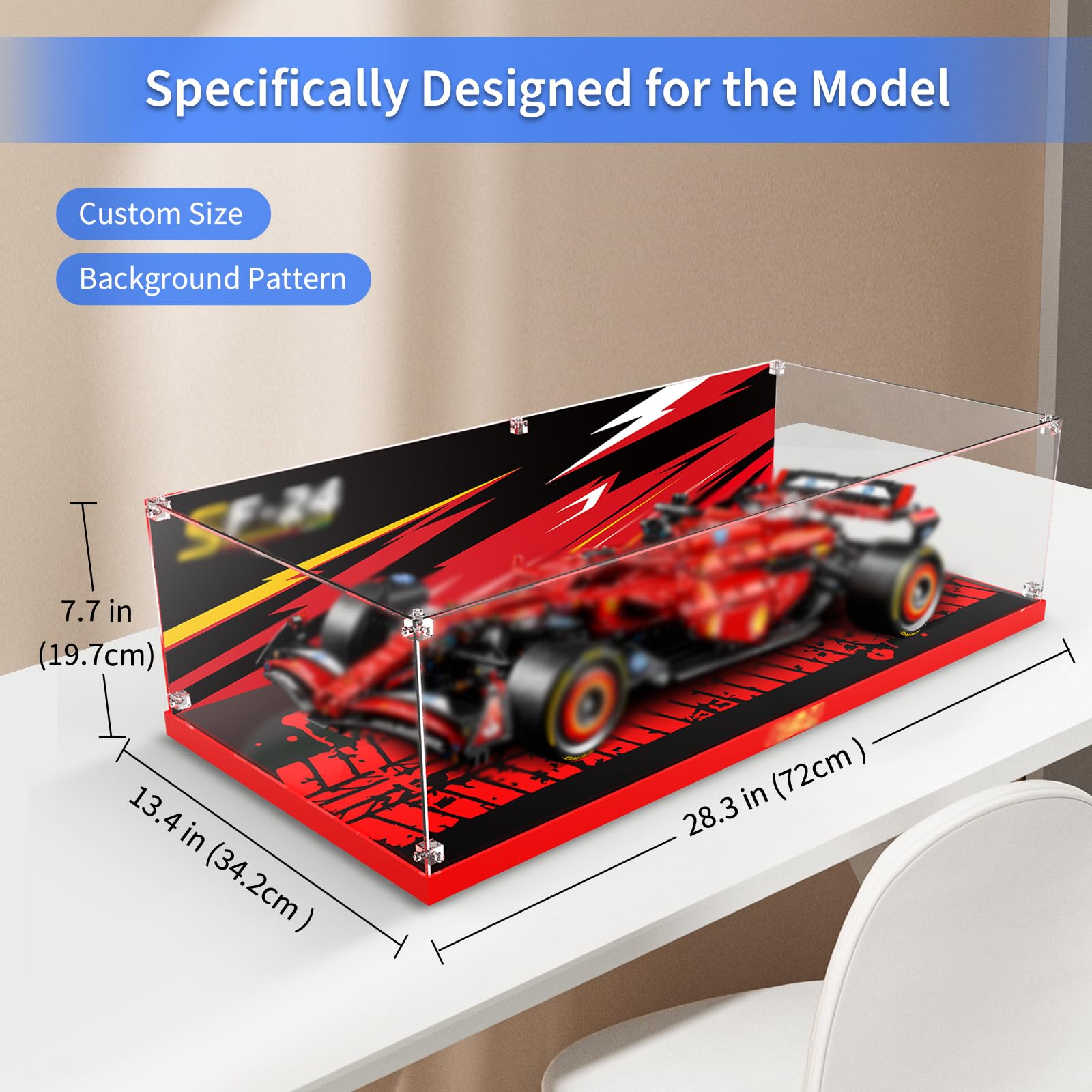 Amazon.com: PIPART Acrylic Display Case for Lego 42207 Ferrari SF