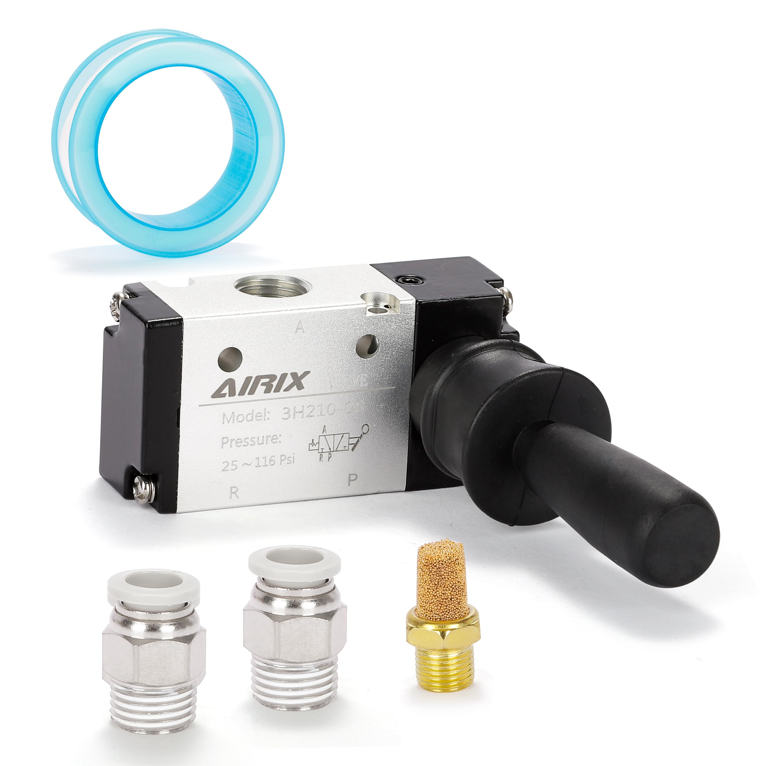 3/8" NPT Hand Lever Valve 4H310-10, 5-Port 2-Position Manual Valve — Amazon image 7