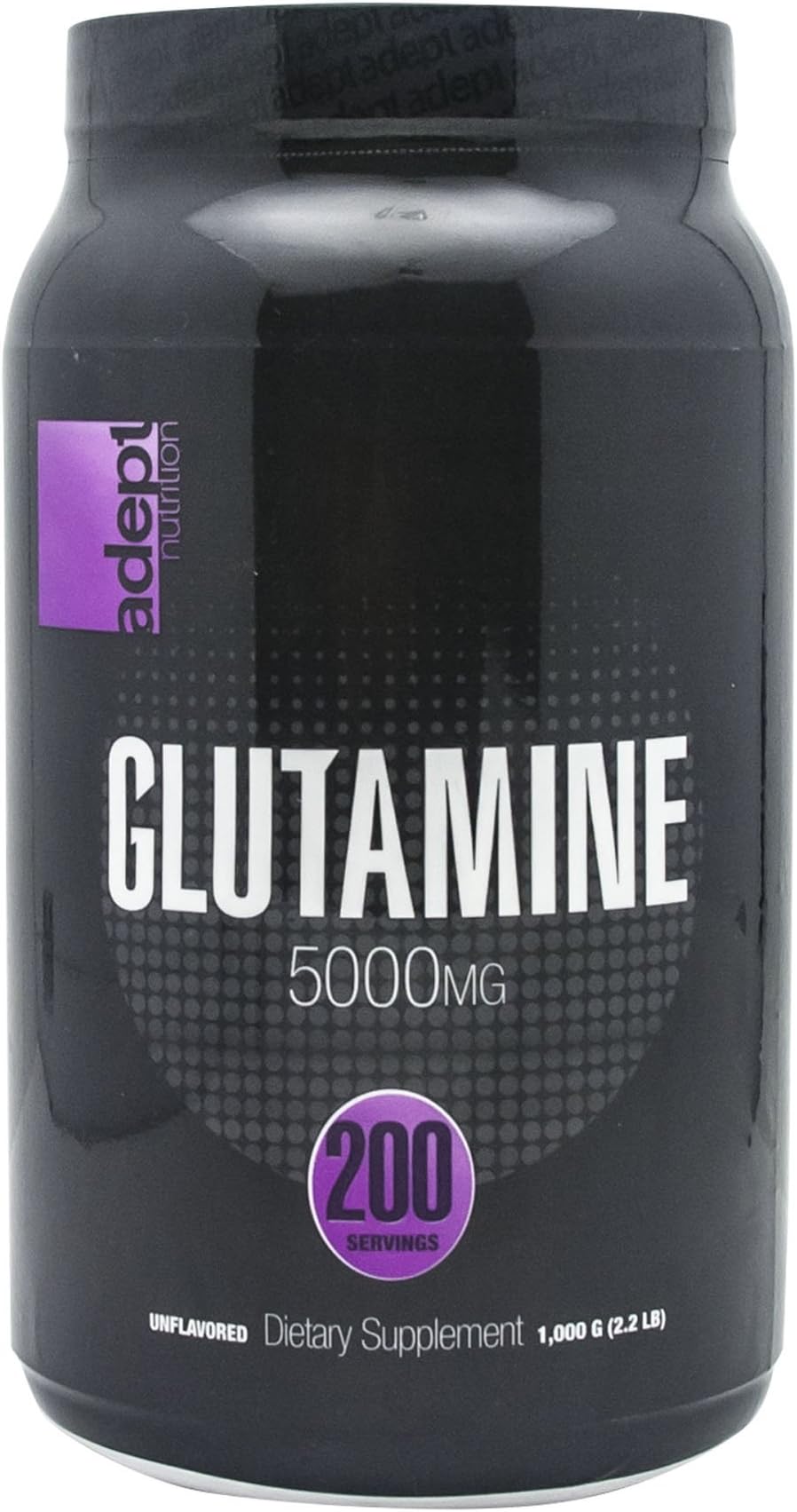 Adept Nutrition Glutamine 5000 mg Supplement, 2.2 Pound
