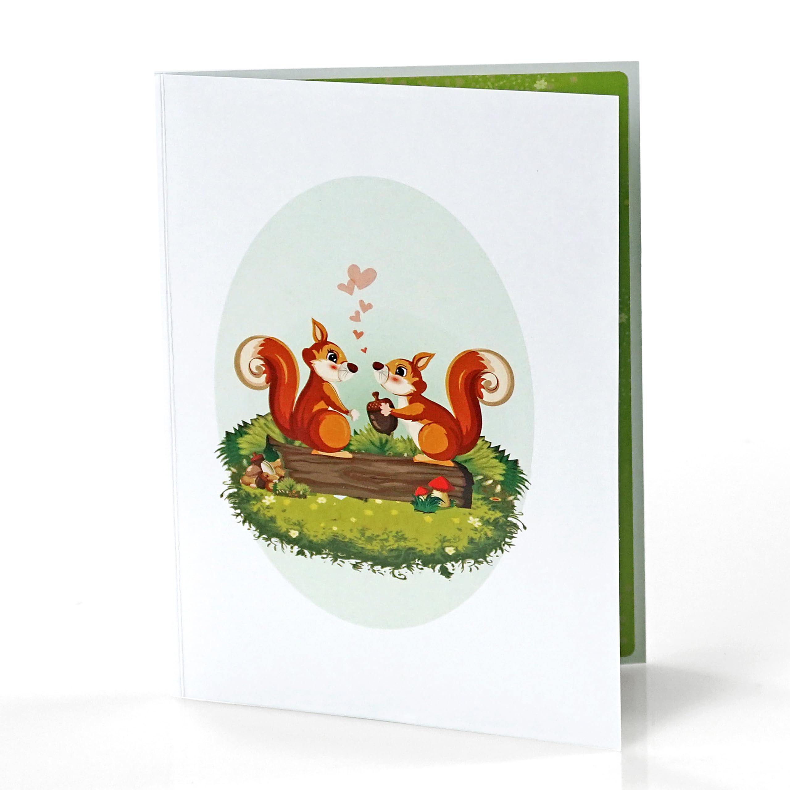 Biglietto d'auguri di buon Natale, 145 x 145 mm, quadrato, con albero