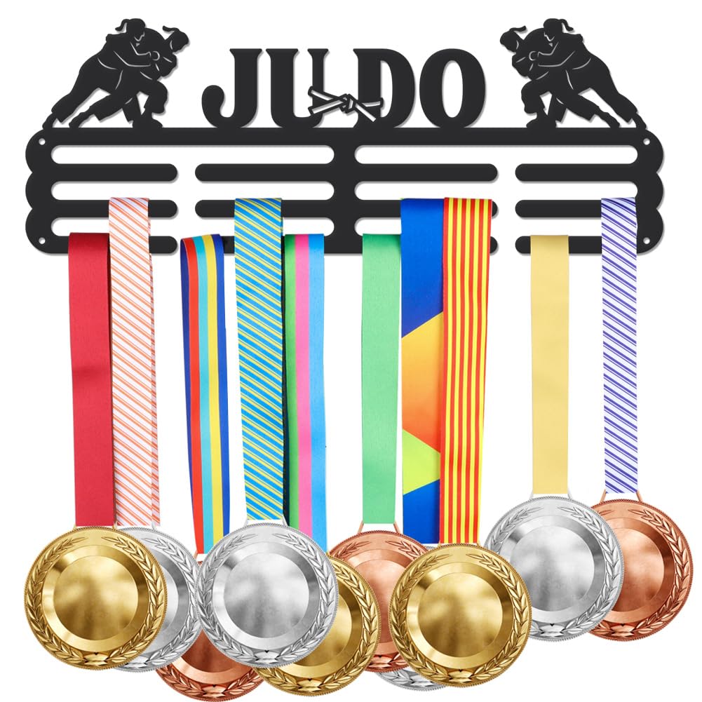 SUPERDANT Soporte para Medallas de Judo Femenino Estante de Exhibición para Más de 60 Medallas Colgador de Pared