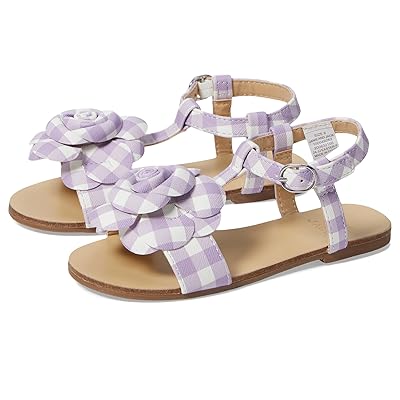 Janie and Jack Gingham Flower Sandal (Toddler/Little Kid/Big Kid) Girls Shoes